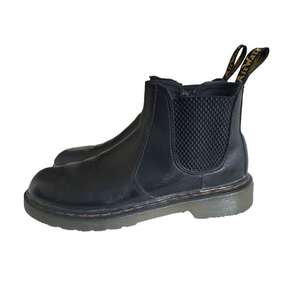 Dr. Martens Black Leather Chelsea Boot Pull On Boots Kids Size 3 2976J - Picture 6 of 11
